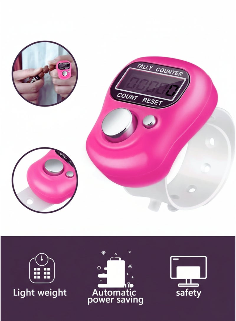 vexa pro 3pcs Digital Tasbih Counter with LCD Display & Adjustable Finger Strap – Electronic Dhikr & Tally Clicker - Image 2